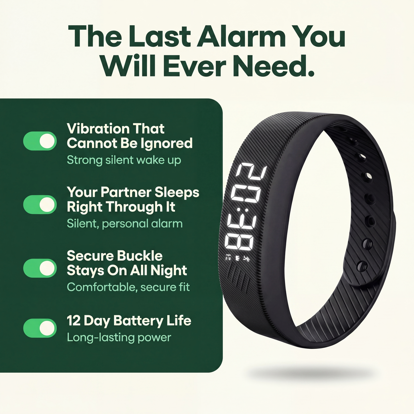 Lumaire – Silent Vibrating Wrist Alarm